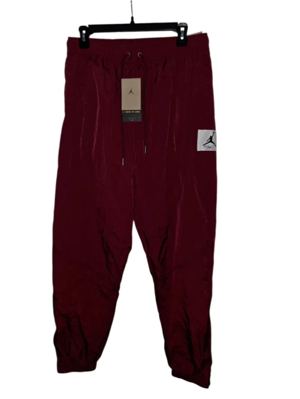 Nike Air Jordan Essential Track Pants Burgundy Maroon Sz L (DQ7474-680)